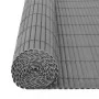 Gray double-sided garden fence 110x400 cm by , fence panels - Ref: Foro24-317160, Price: 62,58 €, Discount: %