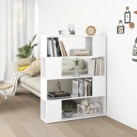 Estantería/divisor de espacios blanco 100x24x124 cm de , Librerías y estanterías - Ref: Foro24-809188, Precio: 70,23 €, Descu...
