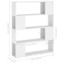 Estantería/divisor de espacios blanco 100x24x124 cm de , Librerías y estanterías - Ref: Foro24-809188, Precio: 70,23 €, Descu...