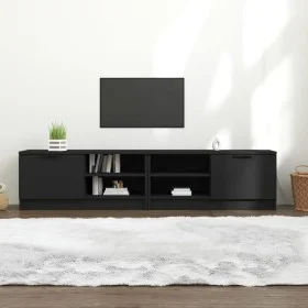 Mueble para TV 2 pzas madera contrachapada negro 80x35x36,5 cm de , Muebles TV - Ref: Foro24-811469, Precio: 102,62 €, Descue...