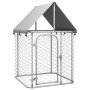 Perrera de exterior con tejado 100x100x150 cm de , Casetas y cercados para perros - Ref: Foro24-171495, Precio: 71,80 €, Desc...