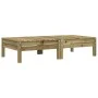 Taburetes de jardín con cojines 2 uds madera de pino impregnada de , Sofás modulares de exterior - Ref: Foro24-838172, Precio...