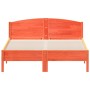 Estructura cama con cabecero madera pino marrón cera 120x200 cm de , Camas y somieres - Ref: Foro24-842601, Precio: 129,39 €,...