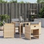 Sillones jardín con cojines 4 uds ratán sintético beige mezcla de , Sillas de jardín - Ref: Foro24-364989, Precio: 151,60 €, ...