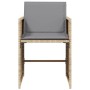 Sillones jardín con cojines 4 uds ratán sintético beige mezcla de , Sillas de jardín - Ref: Foro24-364989, Precio: 151,60 €, ...