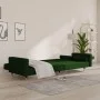 Sofá cama de 2 plazas con dos almohadas terciopelo verde oscuro de , Sofás - Ref: Foro24-375751, Precio: 283,01 €, Descuento: %