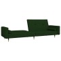 Sofá cama de 2 plazas con dos almohadas terciopelo verde oscuro de , Sofás - Ref: Foro24-375751, Precio: 287,99 €, Descuento: %