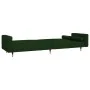 Sofá cama de 2 plazas con dos almohadas terciopelo verde oscuro de , Sofás - Ref: Foro24-375751, Precio: 283,01 €, Descuento: %