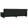 Sofá cama de 2 plazas con dos almohadas terciopelo verde oscuro de , Sofás - Ref: Foro24-375751, Precio: 283,01 €, Descuento: %
