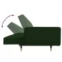 Sofá cama de 2 plazas con dos almohadas terciopelo verde oscuro de , Sofás - Ref: Foro24-375751, Precio: 283,01 €, Descuento: %