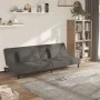 Sofá cama de 2 plazas con dos almohadas terciopelo gris oscuro de , Sofás - Ref: Foro24-375808, Precio: 245,68 €, Descuento: %