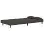 Sofá cama de 2 plazas con dos almohadas terciopelo gris oscuro de , Sofás - Ref: Foro24-375808, Precio: 245,68 €, Descuento: %