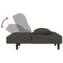 Sofá cama de 2 plazas con dos almohadas terciopelo gris oscuro de , Sofás - Ref: Foro24-375808, Precio: 250,51 €, Descuento: %