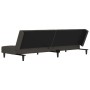 Sofá cama de 2 plazas con dos almohadas terciopelo gris oscuro de , Sofás - Ref: Foro24-375808, Precio: 250,51 €, Descuento: %