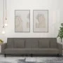 Sofá cama de 2 plazas con dos almohadas terciopelo gris oscuro de , Sofás - Ref: Foro24-375817, Precio: 276,38 €, Descuento: %