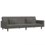 Sofá cama de 2 plazas con dos almohadas terciopelo gris oscuro de , Sofás - Ref: Foro24-375817, Precio: 276,38 €, Descuento: %