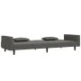Sofá cama de 2 plazas con dos almohadas terciopelo gris oscuro de , Sofás - Ref: Foro24-375817, Precio: 276,38 €, Descuento: %