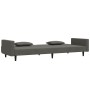 Sofá cama de 2 plazas con dos almohadas terciopelo gris oscuro de , Sofás - Ref: Foro24-375817, Precio: 281,25 €, Descuento: %