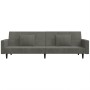 Sofá cama de 2 plazas con dos almohadas terciopelo gris oscuro de , Sofás - Ref: Foro24-375817, Precio: 281,25 €, Descuento: %
