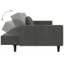 Sofá cama de 2 plazas con dos almohadas terciopelo gris oscuro de , Sofás - Ref: Foro24-375817, Precio: 276,38 €, Descuento: %