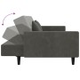 Sofá cama de 2 plazas con dos almohadas terciopelo gris oscuro de , Sofás - Ref: Foro24-375817, Precio: 281,25 €, Descuento: %