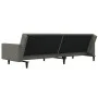 Sofá cama de 2 plazas con dos almohadas terciopelo gris oscuro de , Sofás - Ref: Foro24-375817, Precio: 276,38 €, Descuento: %