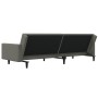 Sofá cama de 2 plazas con dos almohadas terciopelo gris oscuro de , Sofás - Ref: Foro24-375817, Precio: 281,25 €, Descuento: %
