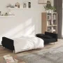 Sofá cama de 2 plazas con dos almohadas tela negro de , Sofás - Ref: Foro24-375801, Precio: 280,16 €, Descuento: %