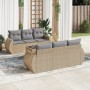 Set sofás de jardín 7 piezas y cojines ratán sintético beige de , Conjuntos de jardín - Ref: Foro24-3253446, Precio: 519,48 €...