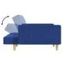Sofá cama de 2 plazas con dos almohadas tela azul de , Sofás - Ref: Foro24-375803, Precio: 274,40 €, Descuento: %