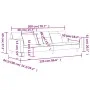 Sofá cama de 2 plazas con dos almohadas tela azul de , Sofás - Ref: Foro24-375803, Precio: 274,40 €, Descuento: %
