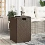 Mesa cubierta para bombona de propano ratán marrón 40x40x60 cm de , Mesas de jardín - Ref: Foro24-366295, Precio: 74,67 €, De...