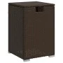 Mesa cubierta para bombona de propano ratán marrón 40x40x60 cm de , Mesas de jardín - Ref: Foro24-366295, Precio: 74,67 €, De...