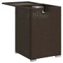 Mesa cubierta para bombona de propano ratán marrón 40x40x60 cm de , Mesas de jardín - Ref: Foro24-366295, Precio: 74,67 €, De...