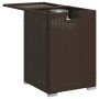 Mesa cubierta para bombona de propano ratán marrón 40x40x60 cm de , Mesas de jardín - Ref: Foro24-366295, Precio: 73,02 €, De...