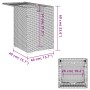 Mesa cubierta para bombona de propano ratán marrón 40x40x60 cm de , Mesas de jardín - Ref: Foro24-366295, Precio: 73,02 €, De...