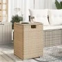 Mesa cubierta para bombona de propano ratán beige 40x40x60 cm de , Mesas de jardín - Ref: Foro24-366297, Precio: 91,52 €, Des...