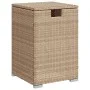 Mesa cubierta para bombona de propano ratán beige 40x40x60 cm de , Mesas de jardín - Ref: Foro24-366297, Precio: 91,52 €, Des...