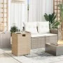 Mesa cubierta para bombona de propano ratán beige 40x40x60 cm de , Mesas de jardín - Ref: Foro24-366297, Precio: 91,52 €, Des...