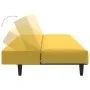 Sofá cama de 2 plazas terciopelo amarillo de , Sofás - Ref: Foro24-375933, Precio: 231,21 €, Descuento: %