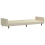 Sofá cama de 2 plazas terciopelo color crema de , Sofás - Ref: Foro24-375946, Precio: 260,54 €, Descuento: %