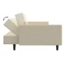 Sofá cama de 2 plazas terciopelo color crema de , Sofás - Ref: Foro24-375946, Precio: 260,54 €, Descuento: %