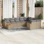 Gartensofa-Set mit 10-teiligen beigen Kissen aus synthetischem Rattan. von , Modulare Sofas für den Außenbereich - Ref: Foro2...