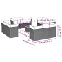 Set de sofás de jardín y cojines 13 pzas ratán sintético negro de , Conjuntos de jardín - Ref: Foro24-3223536, Precio: 791,59...