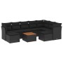 Set de sofás de jardín 10 pzas cojines ratán sintético negro de , Conjuntos de jardín - Ref: Foro24-3223962, Precio: 569,17 €...