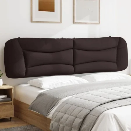 Dark brown fabric padded headboard 200 cm by , Headboards and footboards - Ref: Foro24-374619, Price: 85,99 €, Discount: %