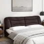 Dark brown fabric padded headboard 200 cm by , Headboards and footboards - Ref: Foro24-374619, Price: 85,99 €, Discount: %