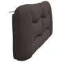 Dark brown fabric padded headboard 200 cm by , Headboards and footboards - Ref: Foro24-374619, Price: 85,99 €, Discount: %