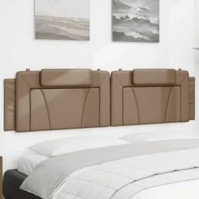 Cappuccino synthetic leather padded bed headboard 200 cm by , Headboards and footboards - Ref: Foro24-374818, Price: 64,48 €,...