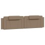 Cabecero de cama acolchado cuero sintético capuchino 200 cm de , Cabeceros y pies de cama - Ref: Foro24-374818, Precio: 70,89...